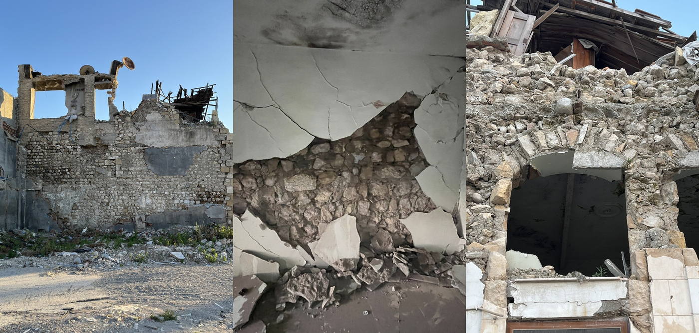 Deprem sonrası dış cephe, iç mekân ve yapı malzemesi izleri