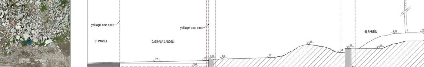 A–A KESİTİ — 3. Mıntıka 165 parsel