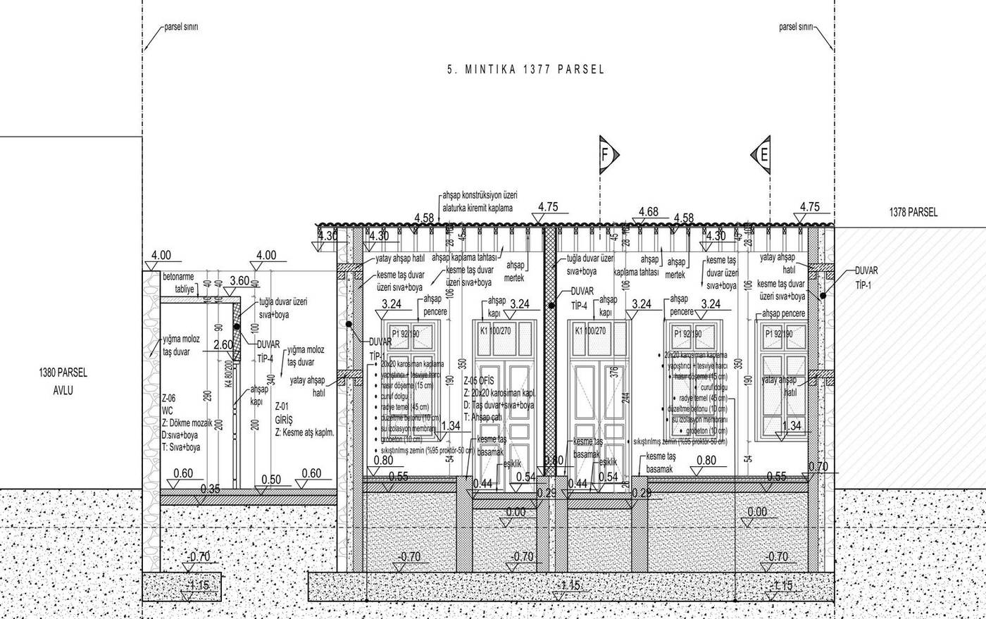 DD KESİTİ — 5. Mıntıka 1377 parsel