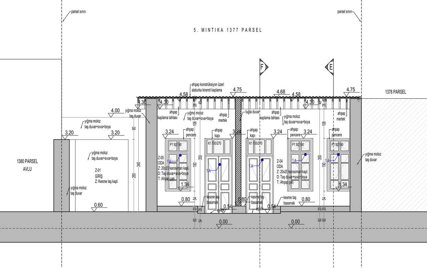 DD KESİTİ — 5. Mıntıka 1377 parsel