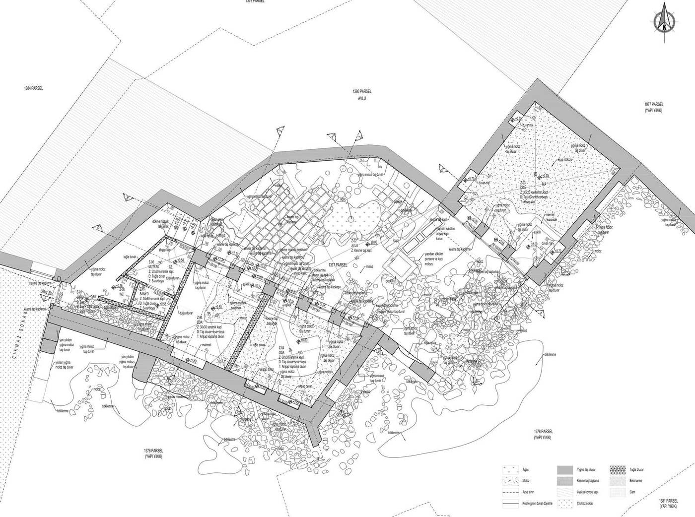 ZEMİN KAT PLANI — 5. Mıntıka 1377 parsel